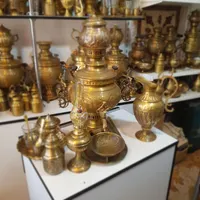 اشیائی عتیقه jdaw برنجی ذغالی زغالی گازی سماور مسی|کلکسیون اشیاء عتیقه|اصفهان, دستگرده|دیوار
