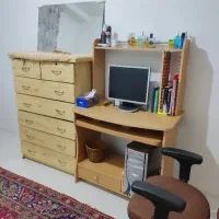 میز کامپیوتر و دراور MDF