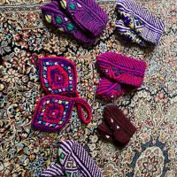 جوراب بافتنی دستی