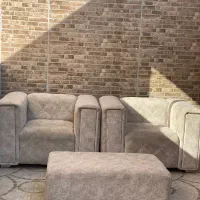 دو عدد مبل تک نفره به همرا میز|مبلمان خانگی و میز عسلی|آق قلا, |دیوار