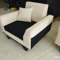 ۲دست مبل پارچه تدی زیرقیمت به دلیل جمع کردن تولیدی
