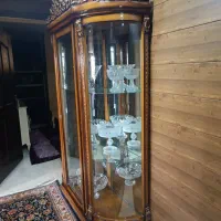 ویترین چوب خالص منبت دار