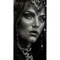 تابلو نقاشی سیاه قلم (فتورئال،حرفه ای)