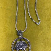 گردنبند با پلاک نقره