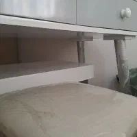 میز آرایش ام دی اف سفید طوسی|تخت و سرویس خواب|تهران, امیریه|دیوار