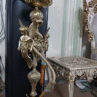 قلیان سلطنتی تنه دوفرشته برنجی|کلکسیون و سرگرمی|گلستان (تهران), |دیوار