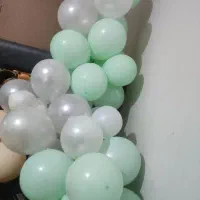 یک ریسه بادکنک|ریسه و چراغ تزئینی|اصفهان, شهرک امام خمینی|دیوار