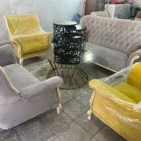 مبل چستر ۷نفره بامیز عسلی