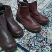 کفش ایمنی نیم بوت چرم تبریز کف نسوز