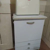 میز چرخ خیاطی تاشوصندلی دار نو