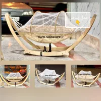 گهواره ننوسنتی بانوج چوبی درمان رفلاکس تک و عمده|تخت و صندلی بچه|تهران, استقلال|دیوار