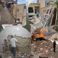 تخریب ساختمان کلی جزئی (کف دیوار تیغه راویز)