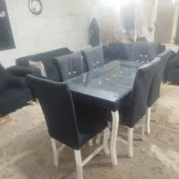 مبل 8 نفره و میز نهارخوری 6نفره