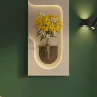 تابلو دکوراتیو گلدان LED (مدل گندم)