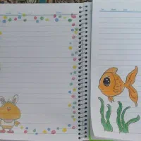 نقاشی دفتر مدرسه|تابلو، نقاشی، عکس|سمنان, |دیوار