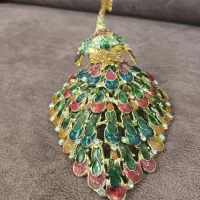 طاووس فلزی اصل بسیار زیبا