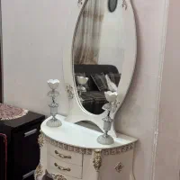 آینه کنسول شمعدان|بوفه، ویترین، کنسول|لاهیجان, شهرک جانبازان|دیوار