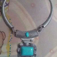 گردن آویز باروکش نقره
