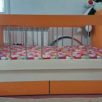 تخت کودک رنگ اسپرت،مناسب دختریاپسرتا۸سال،بدون تشک|تخت و سرویس خواب|پاکدشت, شهرک امام رضا|دیوار