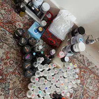 لاک ژل ، وسایل کاشت ناخن، کرم پودر