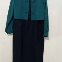 مانتو دوتیکه سایز 2 ولباس مجلسی کارشده