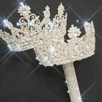 تاج عروس و دسته گل ست عروس