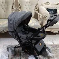 کالسکه مسافرتی در حد نو،دسته قابل تنظیم