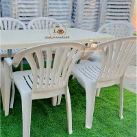 میز و صندلی پلاستیکی طرح هرینا نهارخوری غذاخوری