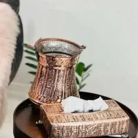 سطل مسی با جا دستمالی