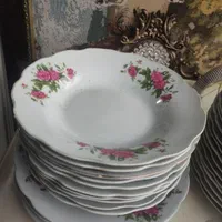 حدود ۵۰ دست چینی گلسرخی تمیز ودرحد|کلکسیون اشیاء عتیقه|همدان, |دیوار