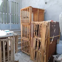 قفس فلزی وچوبی|لوازم جانبی حیوانات|صحنه, |دیوار