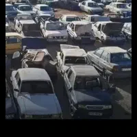 پیکان سواری اسقاط فرسوده اوراقی موتور خاموش