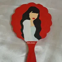 آینه های دستی و جیبی چوبی|صنایع دستی و سایر لوازم تزئینی|رودسر, |دیوار