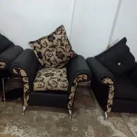 مبل 7نفره چرم سالم|مبلمان خانگی و میز عسلی|اشترینان, |دیوار