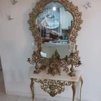 آینه شمعدان نو برنزی