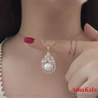 گردنبند ژوپینگ مرواریدی کد GNB161143W روز زن