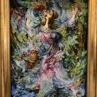 تابلو فرش دستباف مینیاتور (بوی بهار)