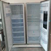 یخچال دوقلو سیلور ایس موتور LG شرایطی|یخچال و فریزر|قم, نیروگاه|دیوار
