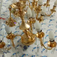 لوستر با رنگ آب طلادر حدنو|لوستر و چراغ آویز|مشهد, راهنمایی|دیوار