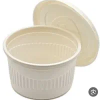 کاسه یکبار مصرف گیاهی اکیلویی درب دار
