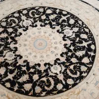 قالیچه گرد دستباف تبریز|فرش|کرج, گلشهر|دیوار