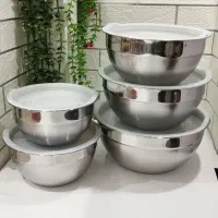 لگن استیل ۵ تیکه|ظروف پختوپز|کرج, المهدی|دیوار