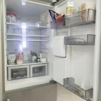 یخچال دو در الکترو استیل بالا یخچال پایین فریزر|یخچال و فریزر|رشت, شالکو|دیوار