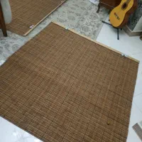 پرده چوبی حصیری|پرده، رانر، رومیزی|کرج, شهرک جهان‌نما|دیوار