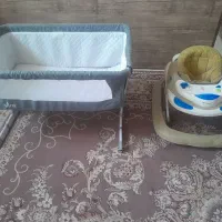 گهواره بغل تخت نوزاد و روروئک