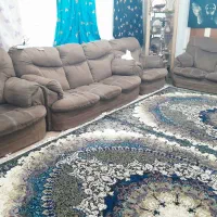 مبل بزرگ قهوه ایی