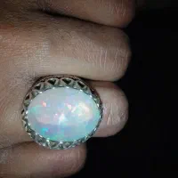 اوپال اتیوپی ۲۵قیراطی رکاب دستساز رضوی|جواهرات|قم, مجیدیه|دیوار