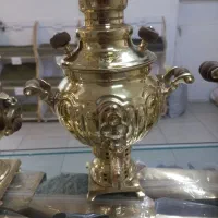 سماور ذغالی یک لیتری برنجی نو|کلکسیون اشیاء عتیقه|بیرجند, |دیوار