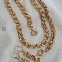 سرویس طرح طلای زنانه ژوپینگ اصل  رز گلد|بدلیجات|رشت, گلسار|دیوار
