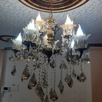 لوستر برنز و چراغ سقفی